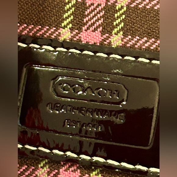 COACH vintage Wool mini bag plaid - Picture 9 of 10